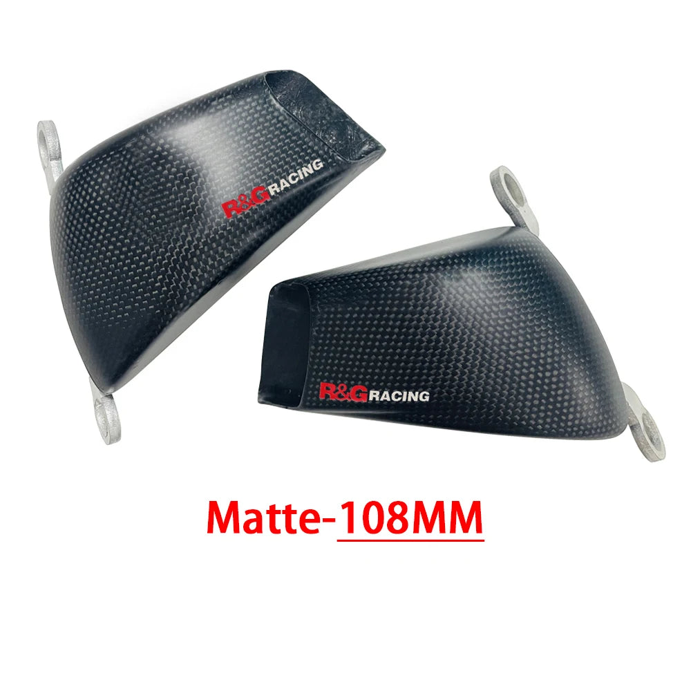 100MM & 108MM Motorcycle Accessories Front Caliper Radiator Cover Air Ducts Brake Cooling Mounting Modified Parts Carbon Fiber