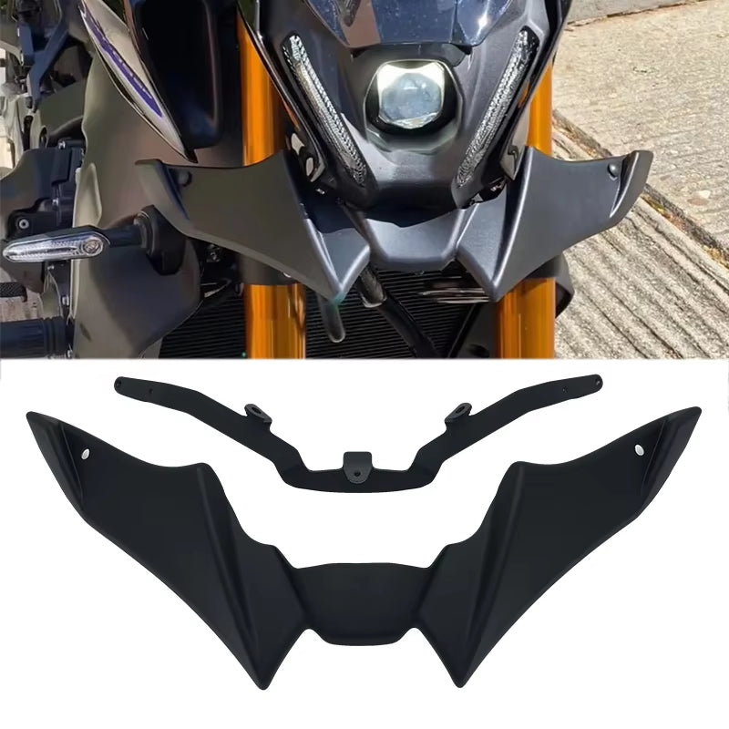 Fit for YAMAHA MT-09 MT09 MT 09 SP 2021-2023 Motorcycle Front Wheel Fender Beak Nose Cone Extension Extender Cowl Spoiler Cover
