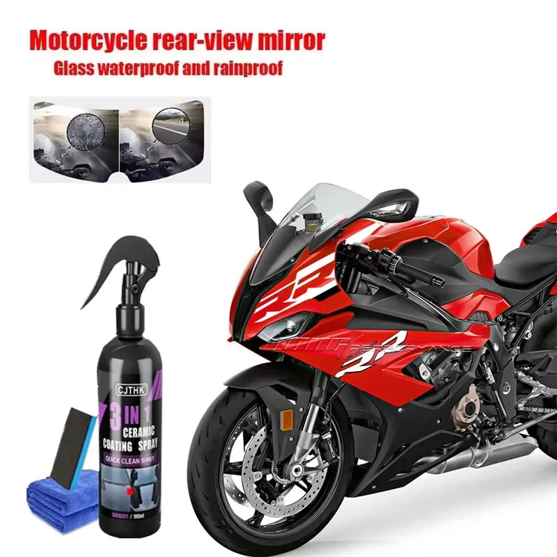 New 3-In-1 Motorcycle Car Ceramic Nano Coating Liquid Coatin Nano Crystal Hydrophobic Layer Polishing Paint Coating Agent
