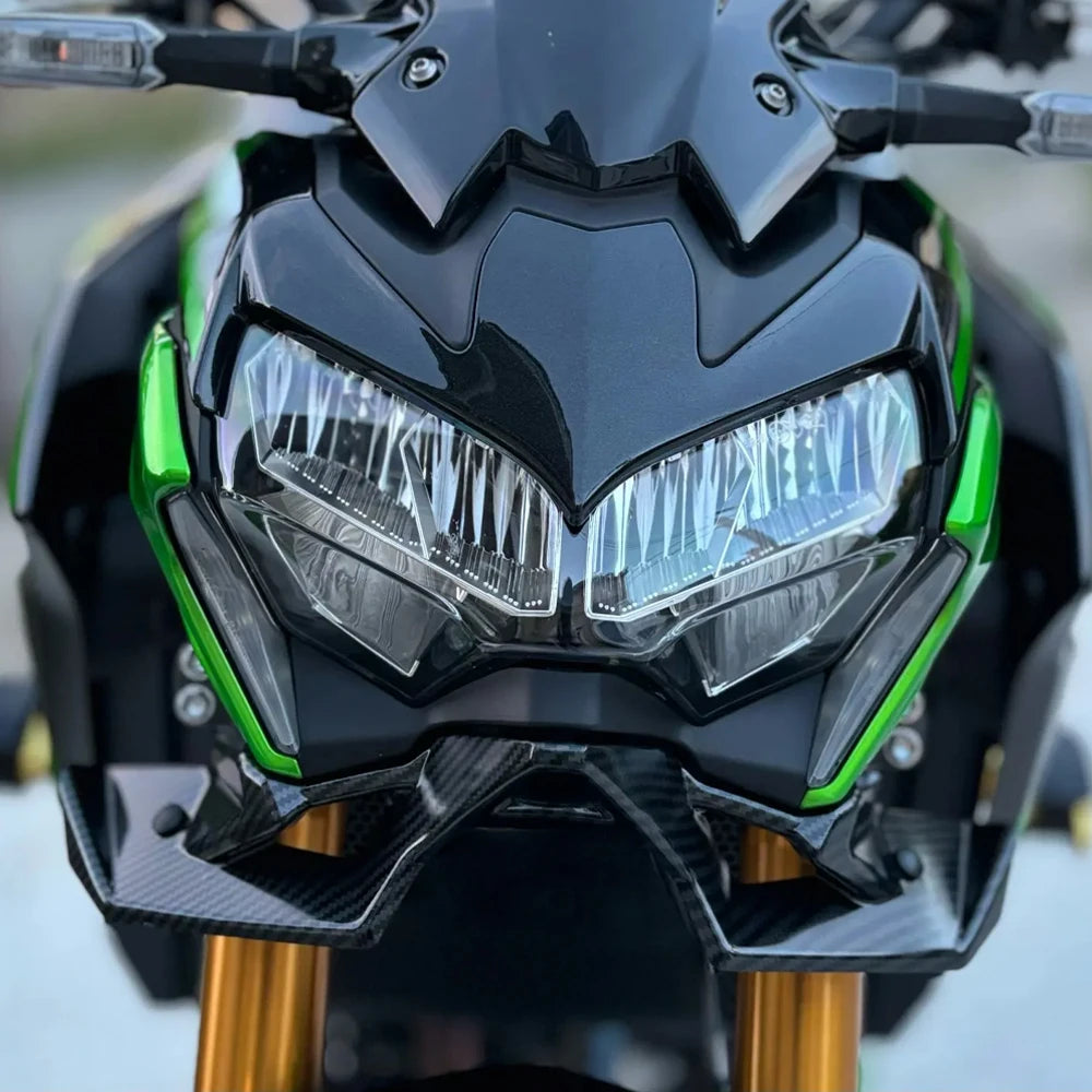 Z900 Motorcycle Accessories Front Spoiler Winglet Aerodynamic Wing Spoiler for Kawasaki Z900 Z 900 2020 2021 2022 2023 2024 2025