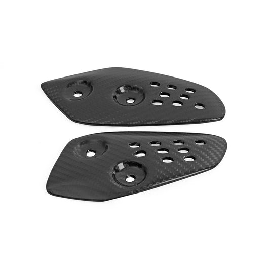 For YAMAHA MT07 FZ07 2014-2023  Carbon Fiber Motorcycle Accessories Pedal Guard Rear Pedal Guard Heel Plate Decorative