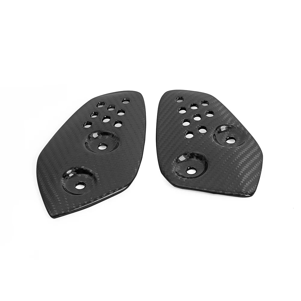 For YAMAHA MT07 FZ07 2014-2023  Carbon Fiber Motorcycle Accessories Pedal Guard Rear Pedal Guard Heel Plate Decorative