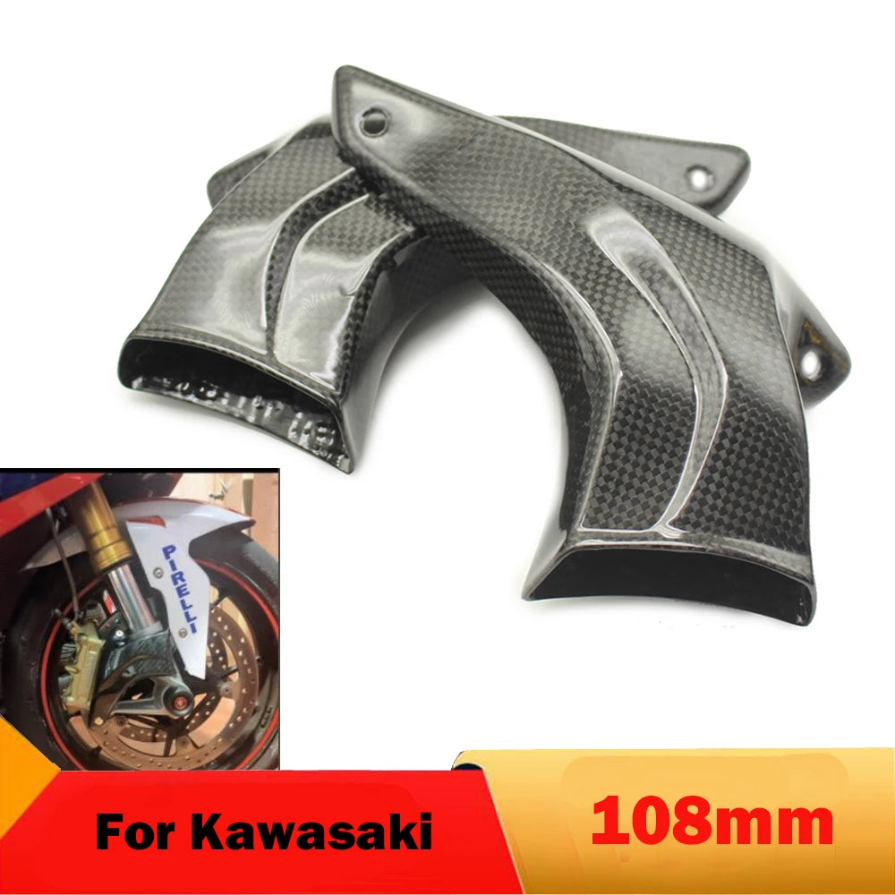 For Kawasaki Z900 Z750 Z800 Z650 Z1000 ER6N ZX10R ZX6R Ninja 300 400 650 H2 Motorcycle Brake System Air Cooling Air Ducts