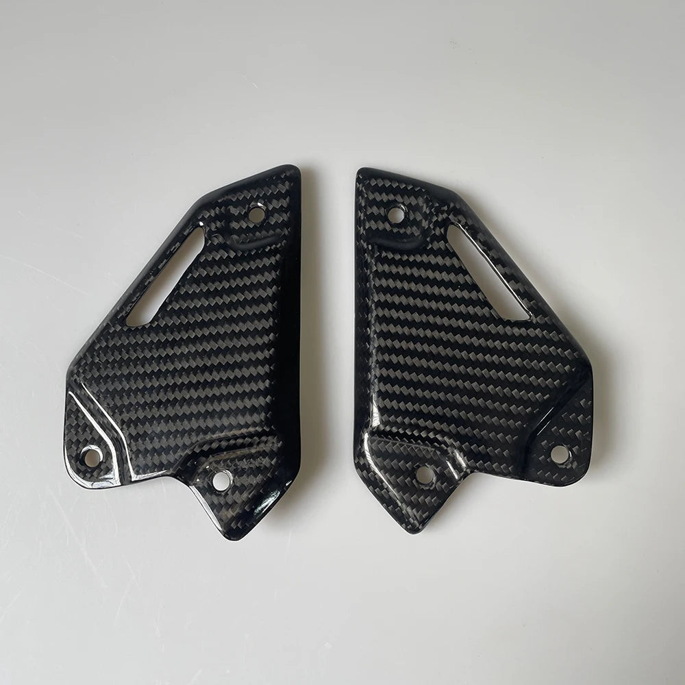 Z900 Carbon Fiber Motorcycle Accessories Footrest Heel Guard Cover for KAWASAKI Z900 2017-2023 Rearsets Foot Rest Peg Protector
