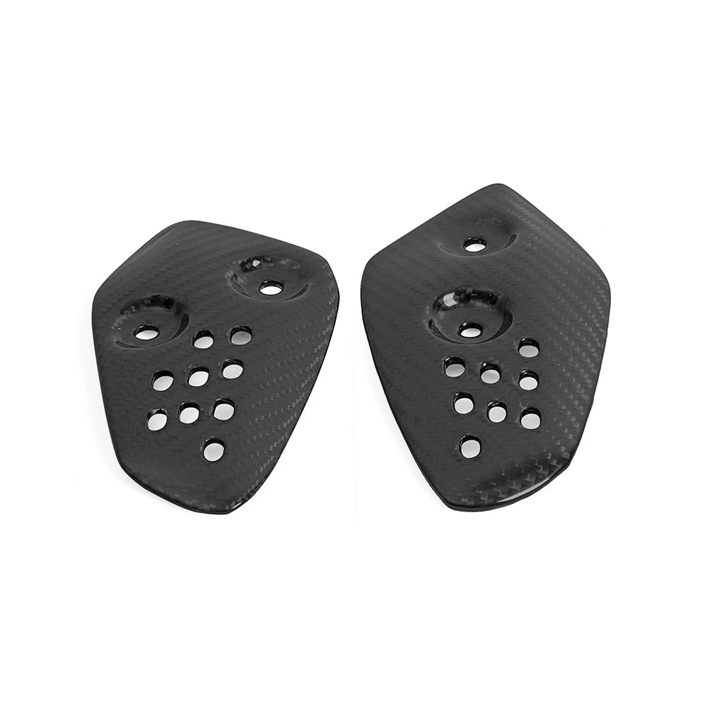 For YAMAHA MT07 FZ07 2014-2023  Carbon Fiber Motorcycle Accessories Pedal Guard Rear Pedal Guard Heel Plate Decorative