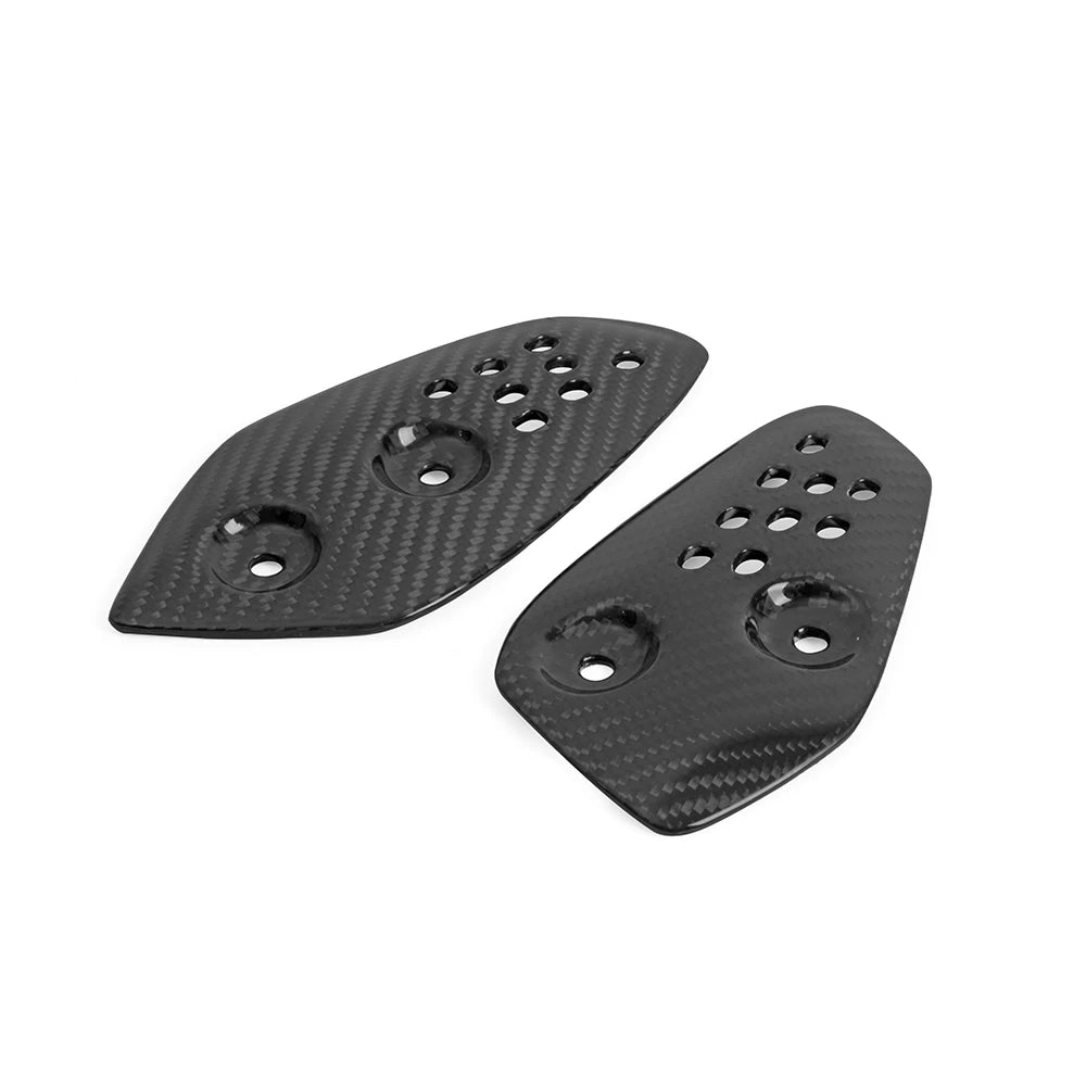 For YAMAHA MT07 FZ07 2014-2023  Carbon Fiber Motorcycle Accessories Pedal Guard Rear Pedal Guard Heel Plate Decorative