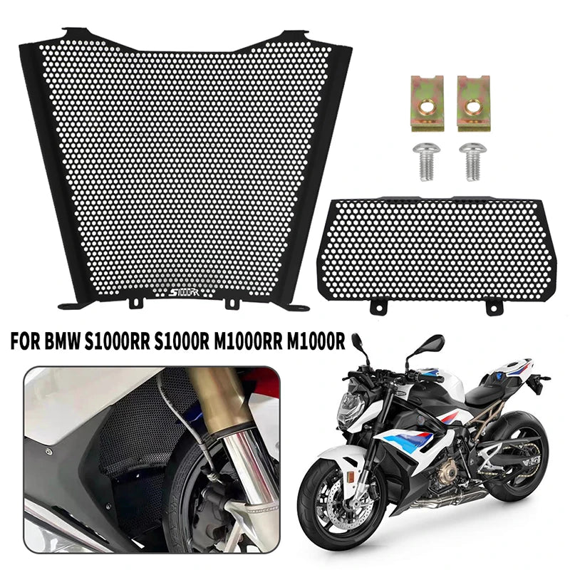 For BMW S1000RR S1000R M1000RR M1000R 2019 2021 2022 2023 2024 Motorcycle Radiator Guard Protection Cooler Grill Cover Protector