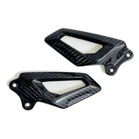 For BMW S1000RR S1000RR 2019-2023 2024 100% Carbon Fiber Motorcycle Foot Pad Protector Driver'S Heel Plates Guards Footrests