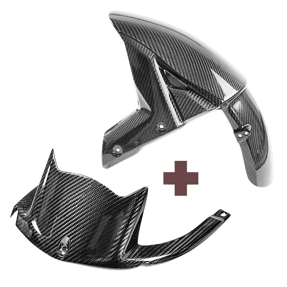 ZX-10R for KAWASAKI ZX10R 2011-2023 Full Carbon Fiber Front Fender Rear Hugger Mudguard Mud Guard Fairing Motorcycle Accessories