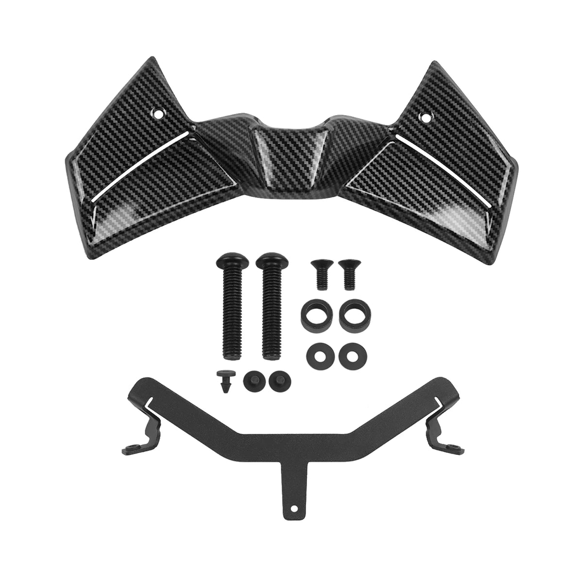 For Yamaha MT-09 MT 09 MT09 2024 2025 Motorcycle Front Spoiler Kit Downforce Naked Frontal Spoilers Winglet Aerodynamic Wing