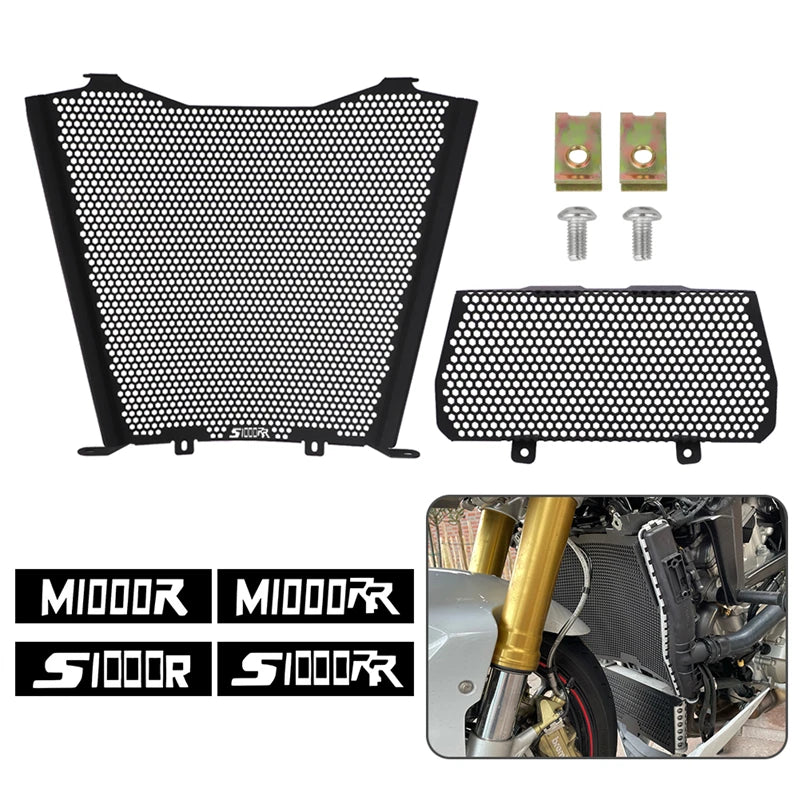 For BMW S1000RR S1000R M1000RR M1000R 2019 2021 2022 2023 2024 Motorcycle Radiator Guard Protection Cooler Grill Cover Protector