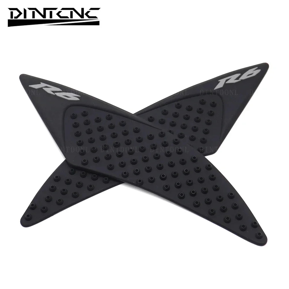 Anti-Slip Rubber Stickers for YAMAHA YZF-R6 2017-2022 Motorcycle Fuel Tank Side Protection Pad YZFR6 2020 2021 YZF R6 2018 2019